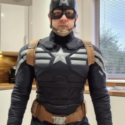 Captain America Stealth Strike  - Screen Printed Full Suit Captain America Stealth Strike  - Screen Printed Full Suit