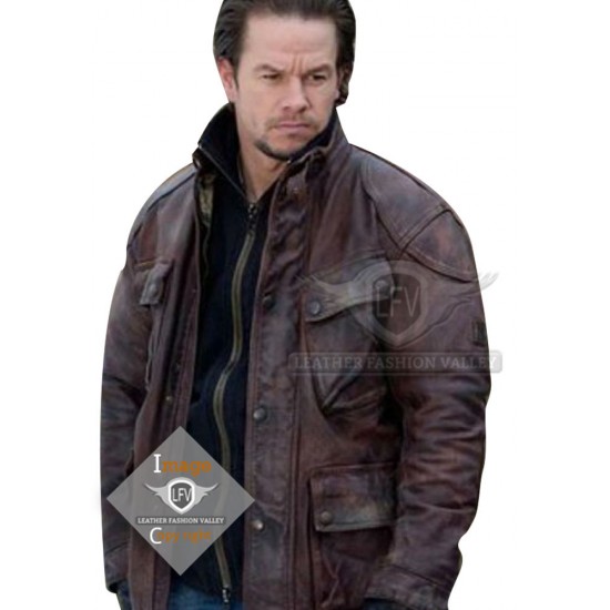 Four Brothers Brown Leather Jacket Style Coat