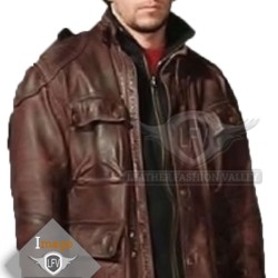 Four Brothers Brown Leather Jacket Style Coat Four Brothers Brown Leather Jacket Style Coat