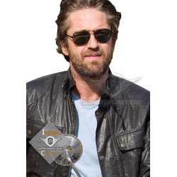 Gerard Butler Biker Black Leather Jacket Gerard Butler Biker Black Leather Jacket