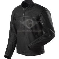 Men's Black Motorcycle Leather Jacket Men's Black Motorcycle Leather Jacket