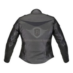 Attractive Black Motorbike Leather Jacket Attractive Black Motorbike Leather Jacket