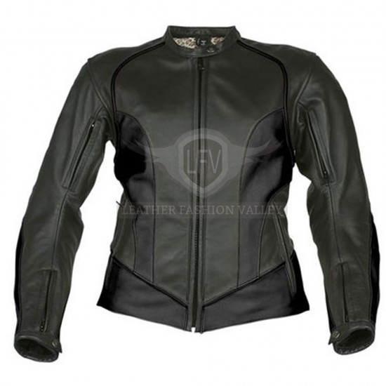 Black Classical Motorcycle Leather Jacket