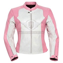 Women Pink Motorcycle Genuine Leather Jacket Women Pink Motorcycle Genuine Leather Jacket