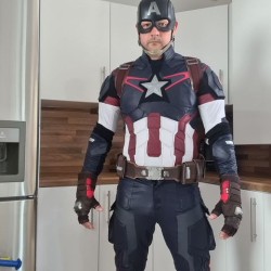 Captain America Age of Ultron Screen Printed Suit - Fabric same as movies