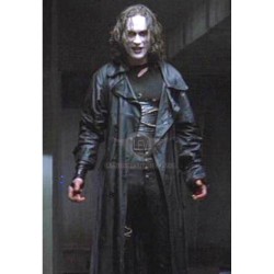The Crow Eric Draven Black Long Leather Coat The Crow Eric Draven Black Long Leather Coat
