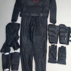 Daredevil Born Again Black Suit Red DD Logo on chest