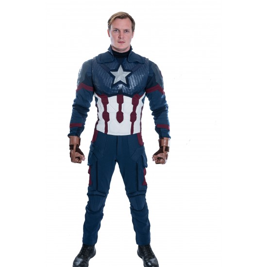 Captain America Avengers Endgame Full Suit (Updated shoulders bells, star burst & extra tabs)