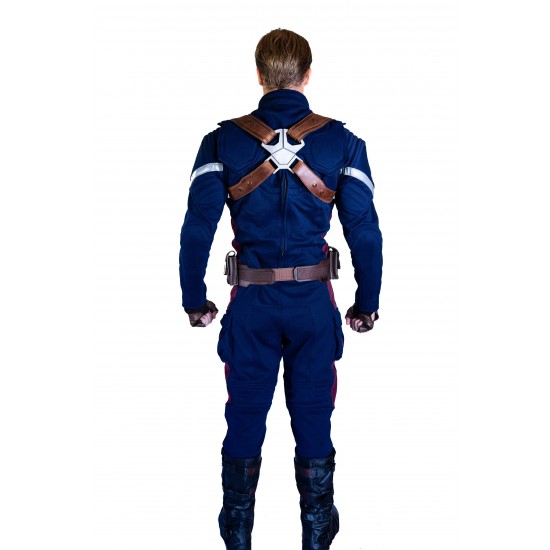 Avengers 4 Endgame Captain America Stealth Strike Suit - Premium Version with rubber and badge upgrades (Screen Accurate)