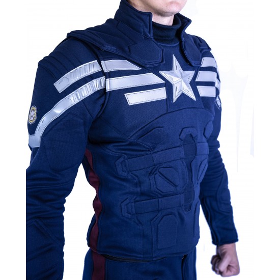 Avengers 4 Endgame Captain America Stealth Strike Suit - Premium Version with rubber and badge upgrades (Screen Accurate)