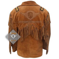 Desert Western Cowboy Fashion Leather Jacket