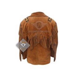 Desert Western Cowboy Fashion Leather Jacket