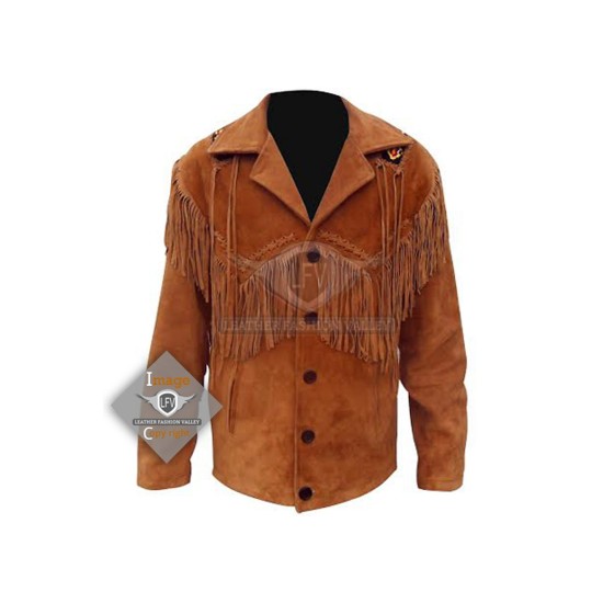 Desert Western Cowboy Fashion Leather Jacket