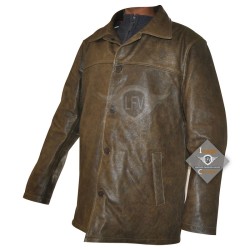 Men Fashion Brown Leather Jacket