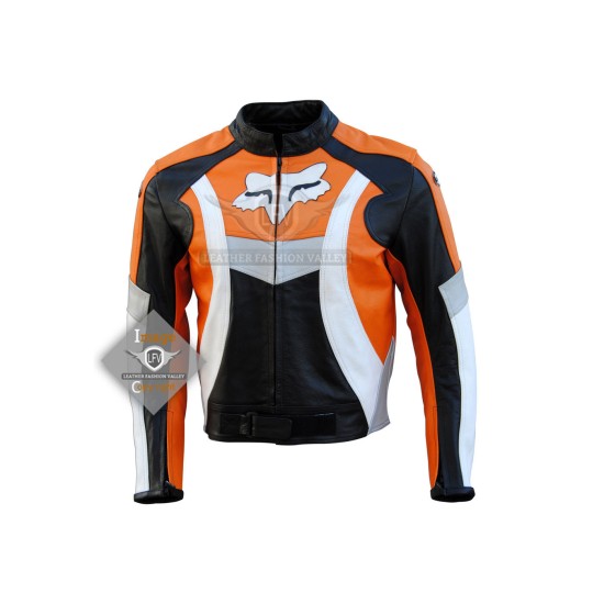 Men Motorbike Gear Dashing Three Color Leather Jacket