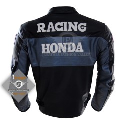 Men Motorbike Gear Honda Leather Jacket