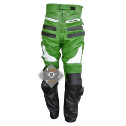 Men Motorbike Gear Kawasaki Tracsuit Leather Jacket