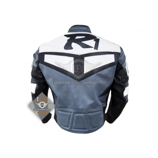Men Motorbike Gear Yamaha Leather Jacket
