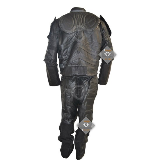 Mens Biker Black Leather Jacket