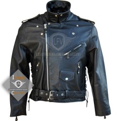 Mens Harley Davidson Motorbike Black Leather Jacket