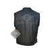 Mens Motorbike Black Leather Vest Jacket