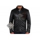 New Mens Handmade Black Quilted Slimfit Leather Jacket