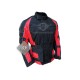 Textile Motorbike Men Black And Red Leather Jackets