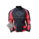 Textile Motorbike Men Black And Red Leather Jackets