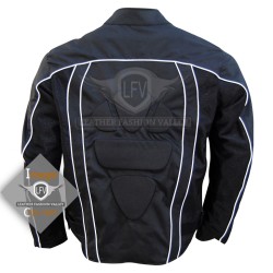 Textile Motorbike Men Black Leather Jackets