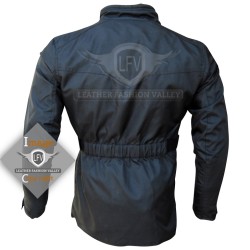 Textile Motorbike Men Black Leather Jackets B