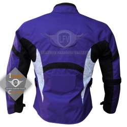 Textile Motorbike Men Purple Leather Jackets