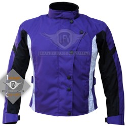 Textile Motorbike Men Purple Leather Jackets