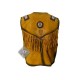 Yellow Western Cowboy Fashion Leather Vest Jacket