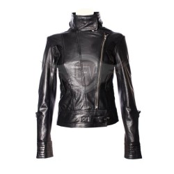Black Brando Style Slim Fit Leather Jacket Black Brando Style Slim Fit Leather Jacket