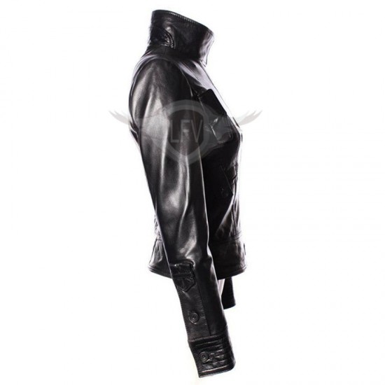 Black Brando Style Slim Fit Leather Jacket