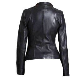 Women Classic US Style Leather Jacket Women Classic US Style Leather Jacket