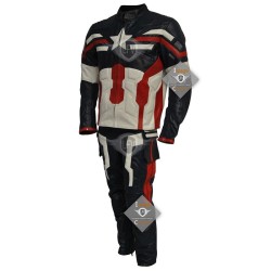 Captain America Leather Motorcycle Suit Captain America Leather Motorcycle Suit