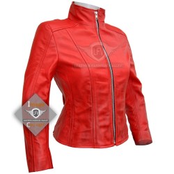 Scarlet witch Women Leather Jacket