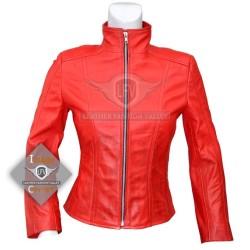 Scarlet witch Women Leather Jacket