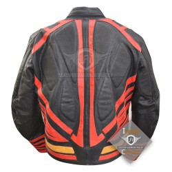 Superman Red on Black Leather jacket Superman Red on Black Leather jacket