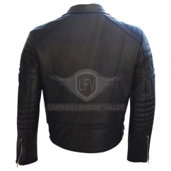 Men Multi Zipper Motorcycle Leather Jacket Men Multi Zipper Motorcycle Leather Jacket