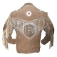 Mens Suede Leather Western Style Jacket