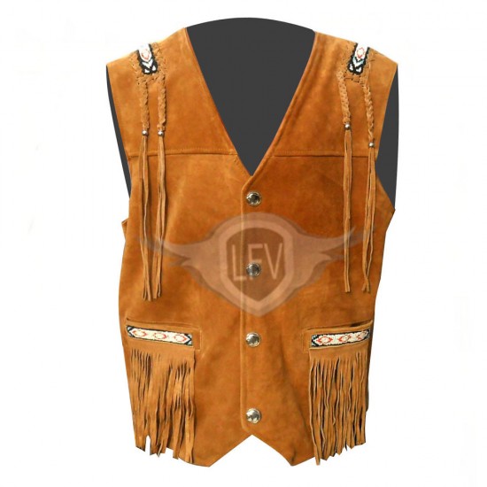 Classic Celebrity Western Leather Vest