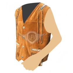 Classic Celebrity Western Leather Vest Classic Celebrity Western Leather Vest