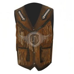 Stylish Men Western Leather vest