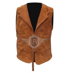 Stylish Men Western Leather Vest