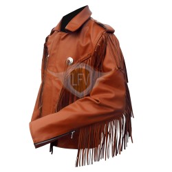 Men Classical Western Look Leather Jacket Men Classical Western Look Leather Jacket