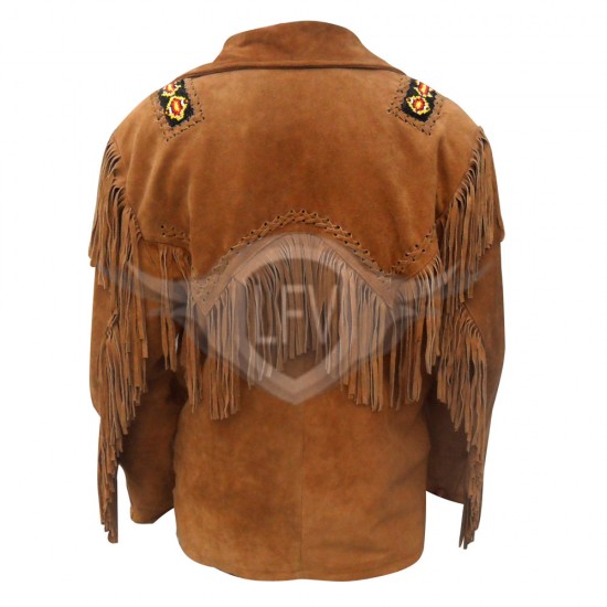 Men Designer Classic Western Leather Jacket