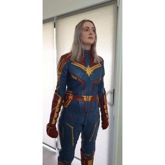 Captain Marvel Leather Suit