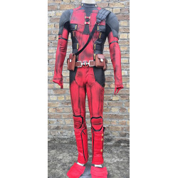 Deadpool 3 suit screen printed fabric suit and accessories  Deadpool 3 suit screen printed fabric suit and accessories